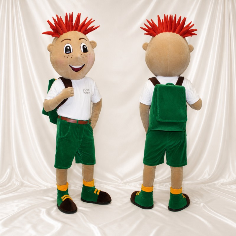 Athlete Boy Mascot Costume Full Body for Adults Sports Events