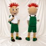 Athlete Boy Mascot Costume Full Body for Adults Sports Events