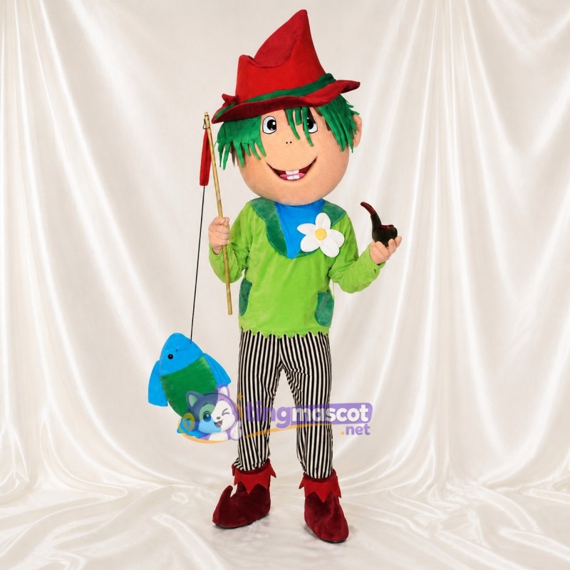 Fille pêcheuse Costume de mascotte intégral pour adultes Promotions