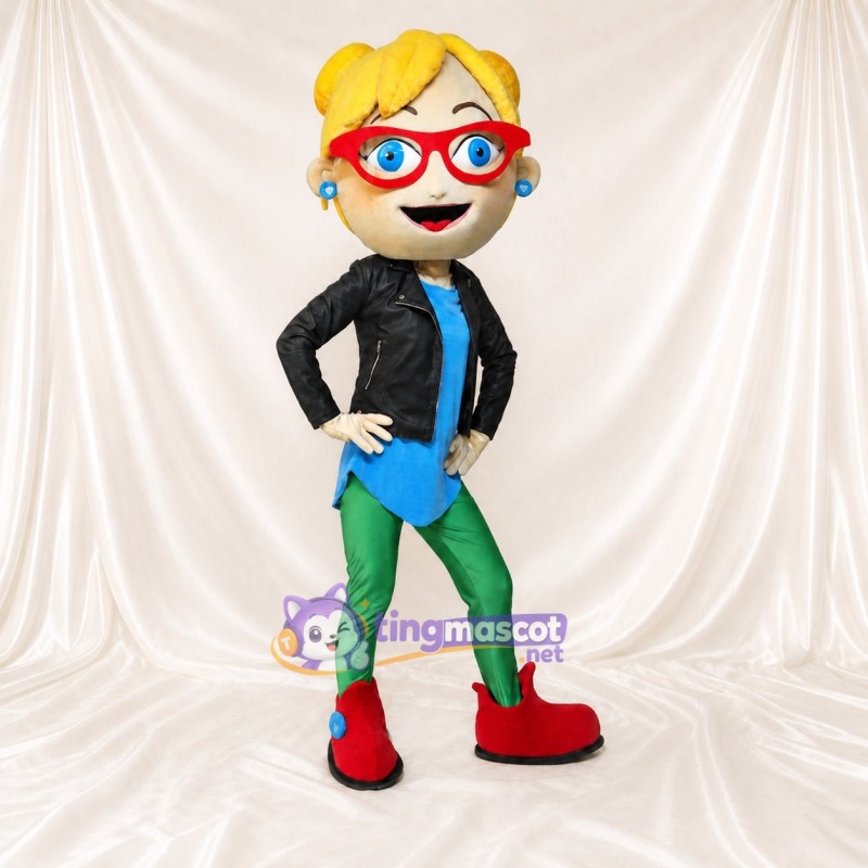 Black Superhero Girl Mascot Costume Full Body for Adults School Events