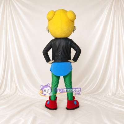 Black Superhero Girl Mascot Costume Full Body for Adults School Events