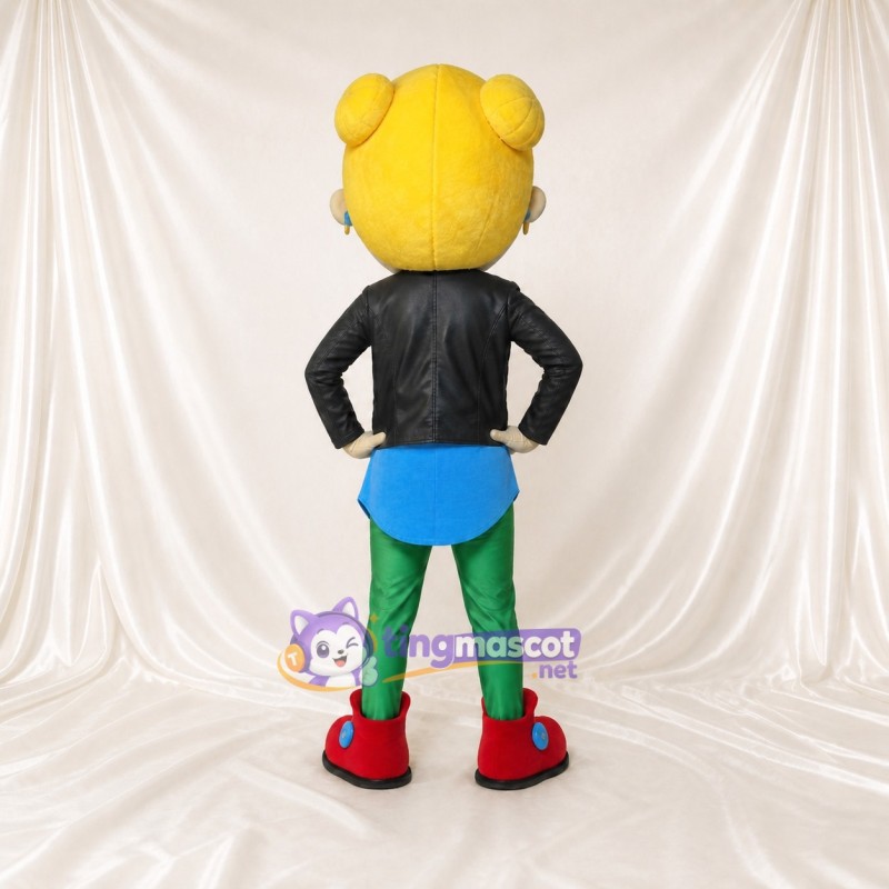 Black Superhero Girl Mascot Costume Full Body for Adults School Events