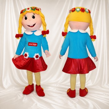 Fille Fleur Costume de mascotte intégral pour adultes Événements scolaires