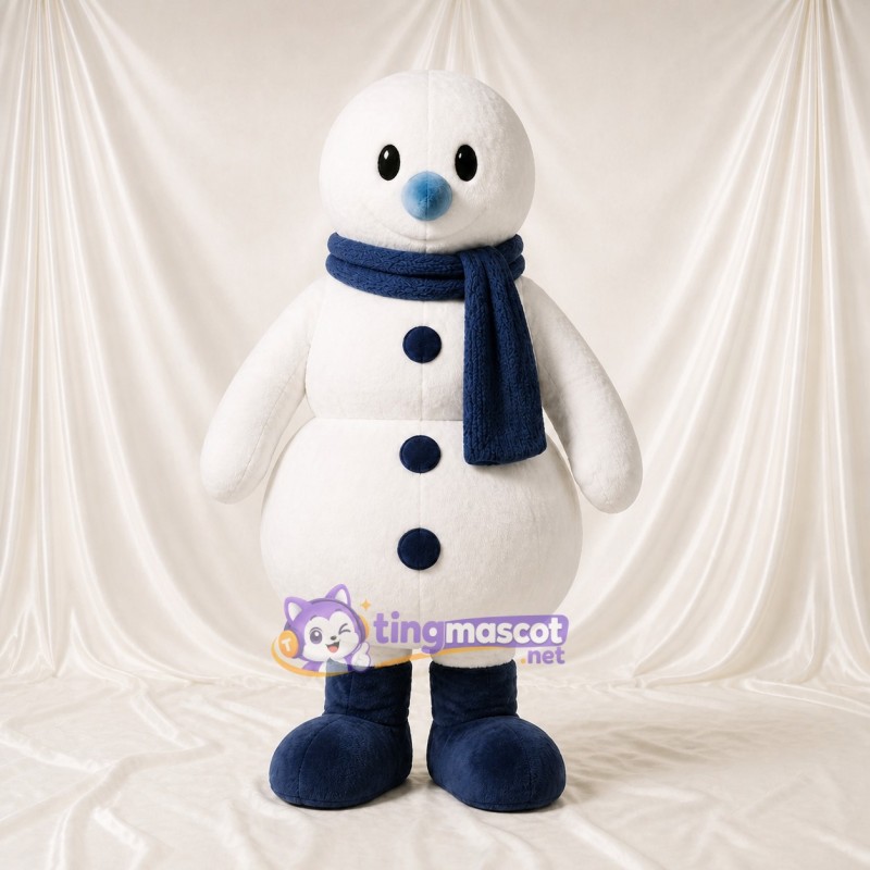 Bonhomme de Neige Fantasque Sculpté Costume de mascotte intégral pour adultes Événements scolaires