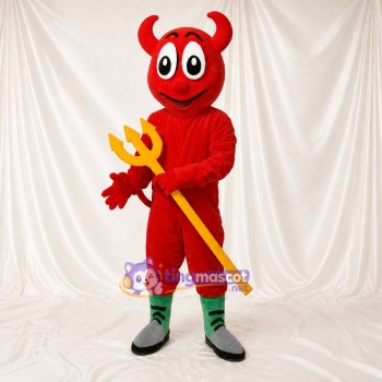 Devil Mascot Costume Full Body for Adults School Events