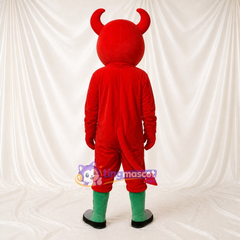 Devil Mascot Costume Full Body for Adults School Events