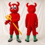 Devil Mascot Costume Full Body for Adults School Events