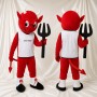 Devil Athlete Mascot Costume Full Body for Adults Sports Events