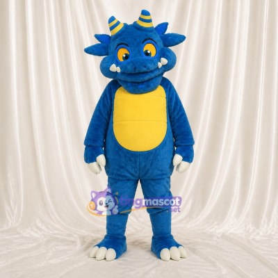 Construction Dragon Mascot Costume Full Body for Adults School Events