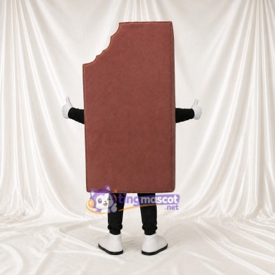 High Visibility Chocolate Bar Mascot Costume Full Body for Adults Food Events
