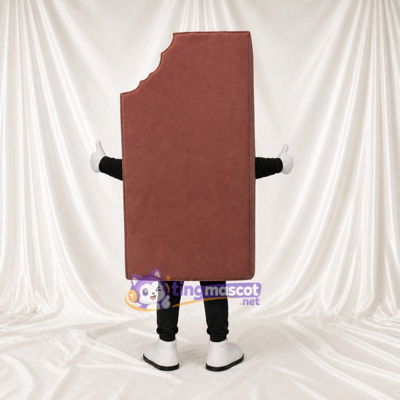High Visibility Chocolate Bar Mascot Costume Full Body for Adults Food Events