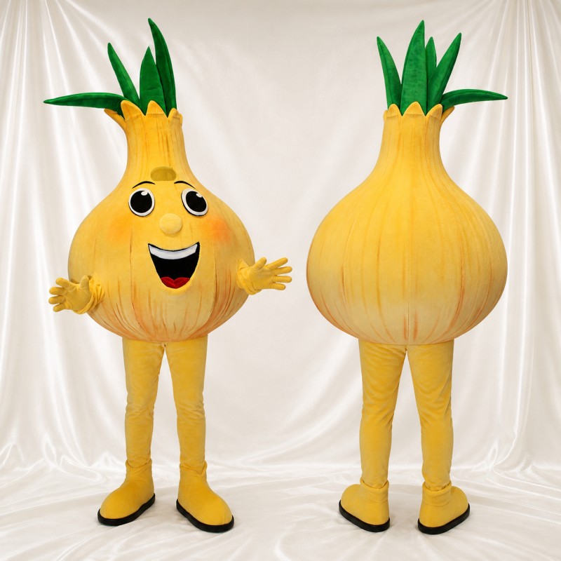 Onion Mascot Costume Full Body for Adults Food Events
