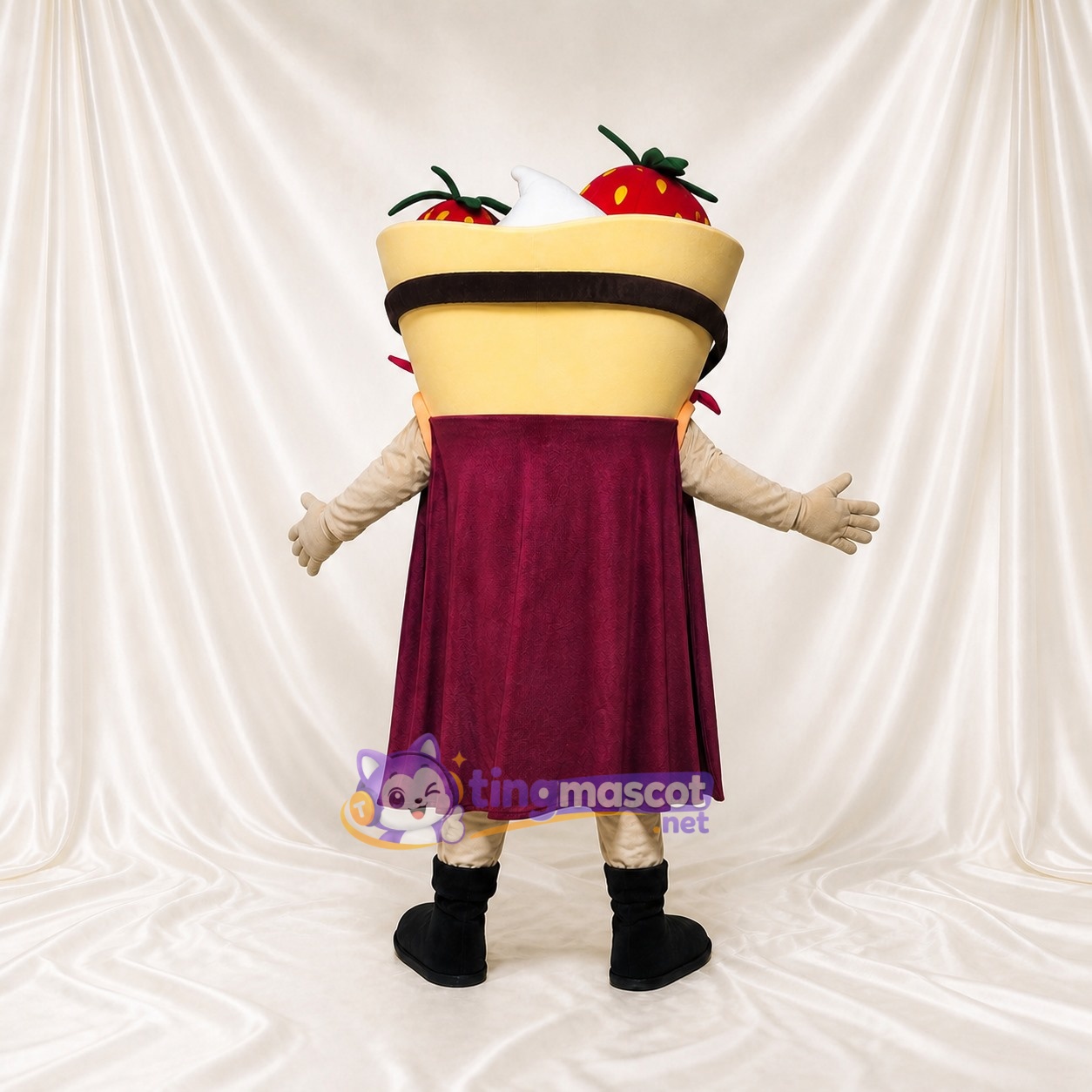 Tan Pizza Slice Mascot Costume Full Body for Adults Food Events Tan Pizza Slice Mascot Costume Full Body for Adults Food Events