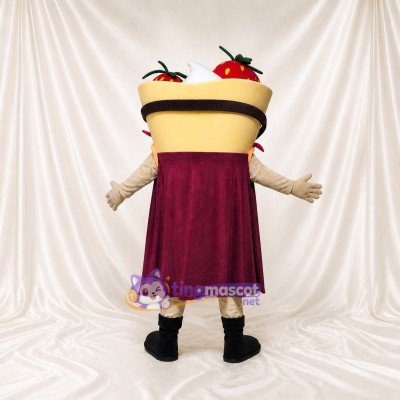 Tan Pizza Slice Mascot Costume Full Body for Adults Food Events