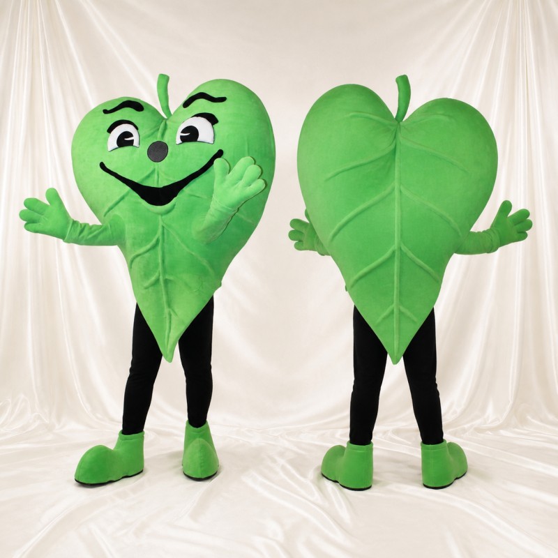 Leaf Character Mascot Costume Full Body for Adults Food Events