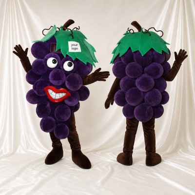 Grape Bunch Mascot Costume Full Body for Adults Food Events