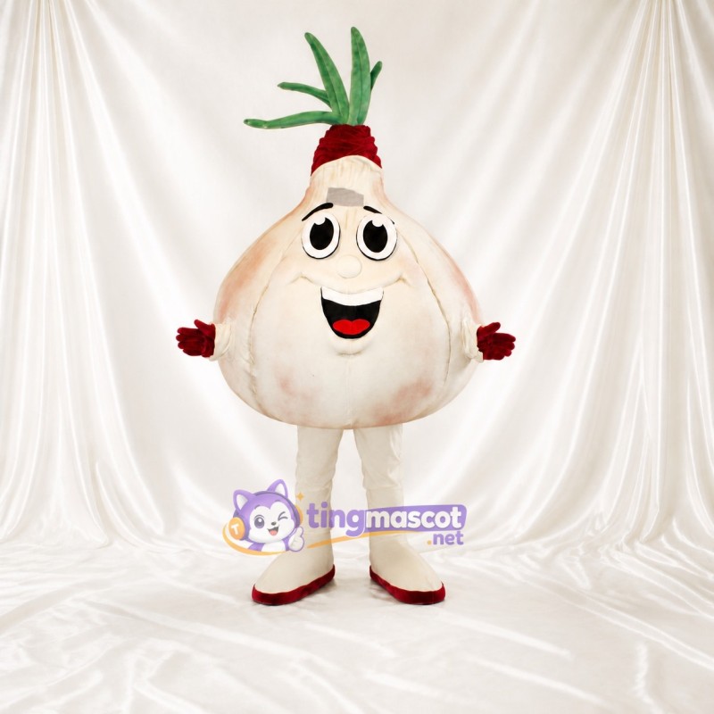 Ail Blanc Costume de mascotte intégral pour adultes Événements gastronomiques