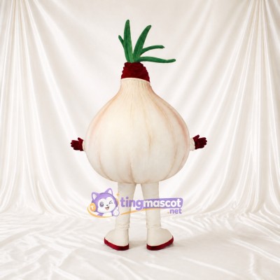 Ail Blanc Costume de mascotte intégral pour adultes Événements gastronomiques