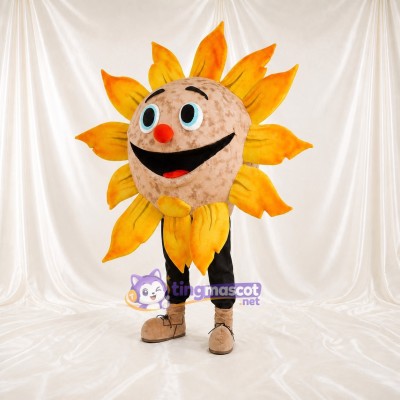 Tournesol Costume de mascotte intégral pour adultes Événements gastronomiques