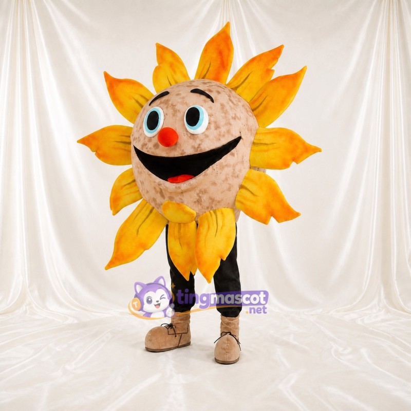 Tournesol Costume de mascotte intégral pour adultes Événements gastronomiques