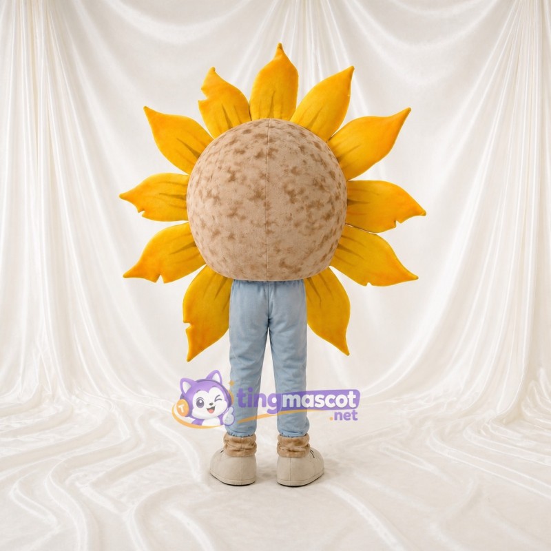Tan Tournesol Costume de mascotte intégral pour adultes Événements gastronomiques