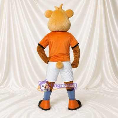 Team Uniform Cougar Athlete Mascot Costume Full Body for Adults Sports Events