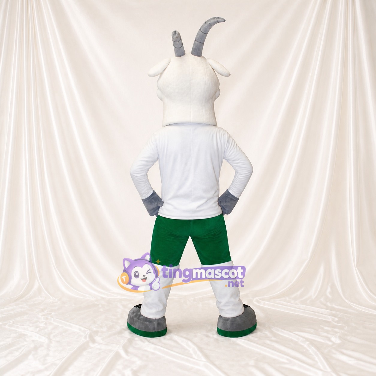 Athlète Chèvre Costume de mascotte intégral pour adultes Événements sportifs Athlète Chèvre Costume de mascotte intégral pour adultes Événements sportifs