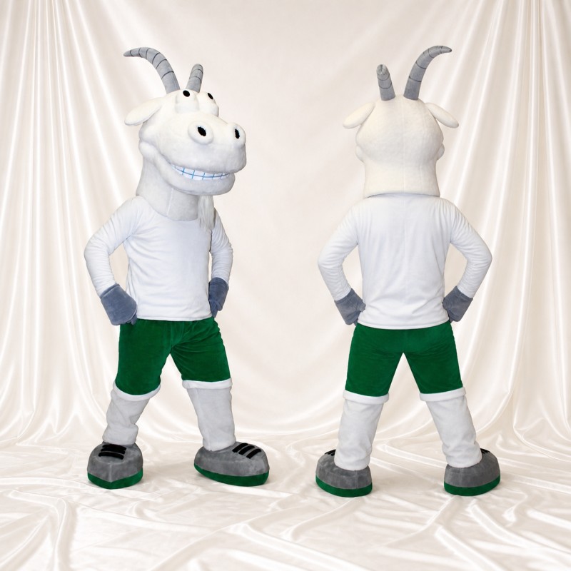 Goat Athlete Mascot Costume Full Body for Adults Sports Events