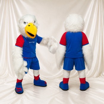 Team Uniform Eagle Athlete Mascot Costume Full Body for Adults Sports Events