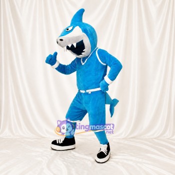 Athlète Requin en Uniforme d'Équipe Costume de mascotte intégral pour adultes Événements sportifs