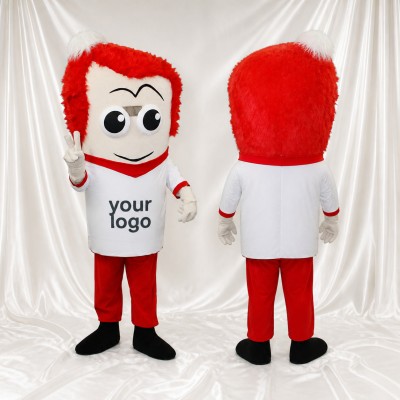 Expressive Color Cartoon Boy Mascot Costume Full Body for Adults School Events