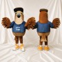 Aigle Athlète en Uniforme d'Équipe Brun Costume de mascotte intégral pour adultes Sports