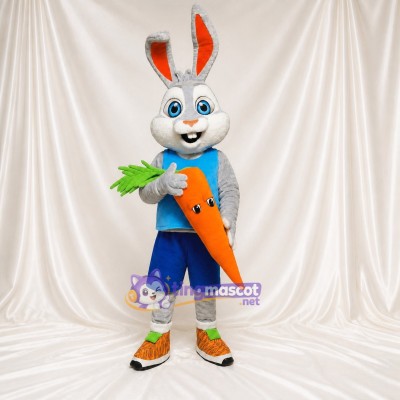 Rabbit Student Mascot Costume Full Body for Adults School Events