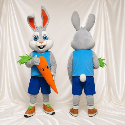 Rabbit Student Mascot Costume Full Body for Adults School Events