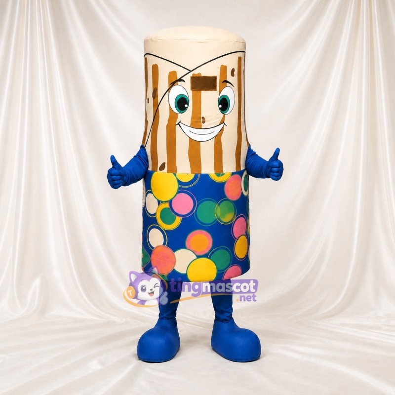 Decorative Drum Mascot Costume Full Body for Adults School Events