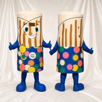 Decorative Drum Mascot Costume Full Body for Adults School Events