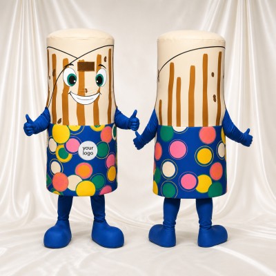Decorative Drum Mascot Costume Full Body for Adults School Events