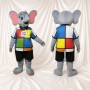 Elefant Arbeiter Maskottchenkostüm Ganzkörper für Erwachsene Werbeaktionen