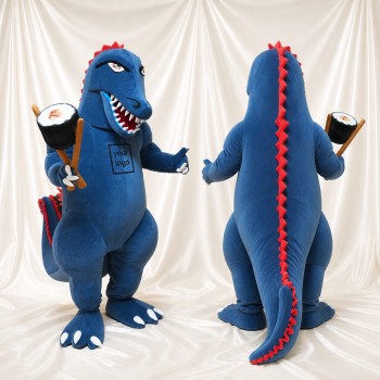Dinosaur Chef Mascot Costume Full Body for Adults Promotions