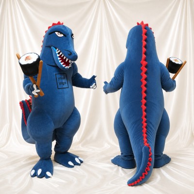 Dinosaur Chef Mascot Costume Full Body for Adults Promotions