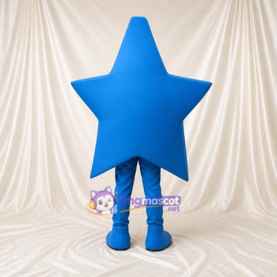 Blue Star Character Mascot Costume Full Body for Adults Promotions