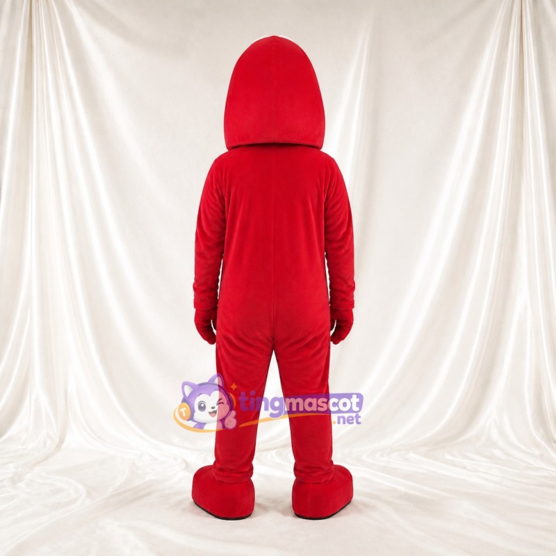 Red Monster Mascot Costume Full Body for Adults School Events
