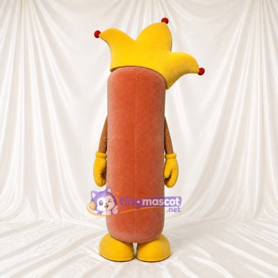 High Visibility Hot Dog Mascot Costume Full Body for Adults Food Events