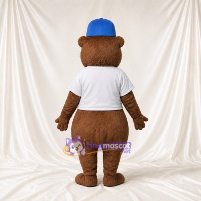 Castor de construction Costume de mascotte intégral pour adultes Événements scolaires