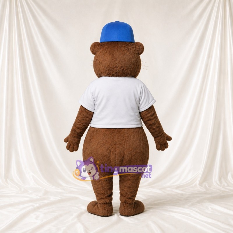 Castor de construction Costume de mascotte intégral pour adultes Événements scolaires