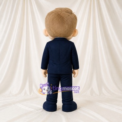Garçon d'affaires Costume de mascotte intégral pour adultes Promotions