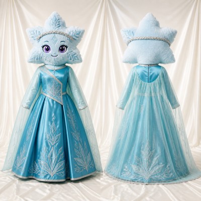 Ice Princess Mascot Costume Full Body for Adults School Events