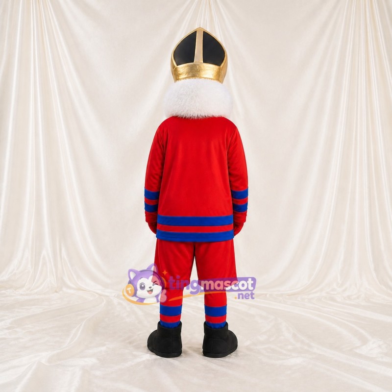 Saint Nicholas Hockey Player Mascot Costume Full Body for Adults Events