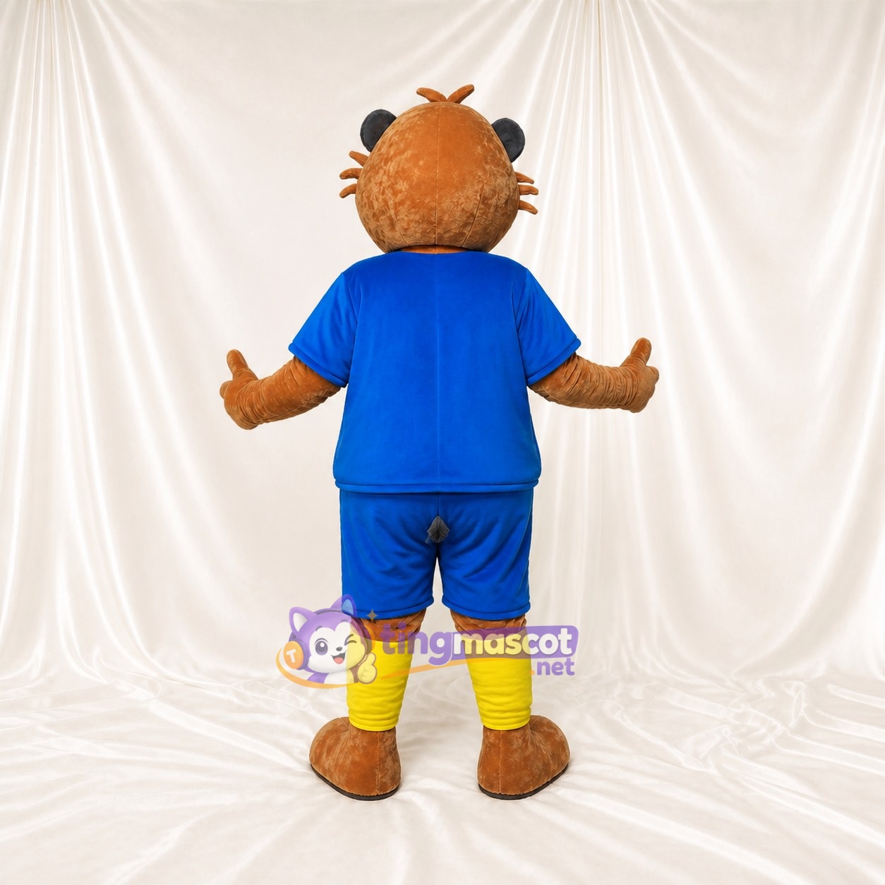 Beaver Athlete Mascot Costume Full Body for Adults Sports Events Beaver Athlete Mascot Costume Full Body for Adults Sports Events
