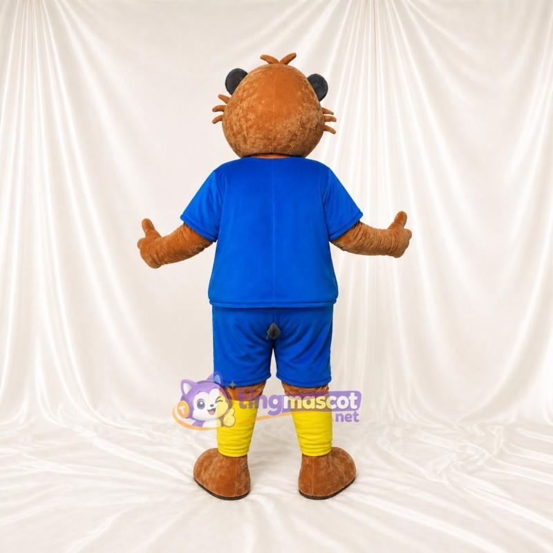 Beaver Athlete Mascot Costume Full Body for Adults Sports Events
